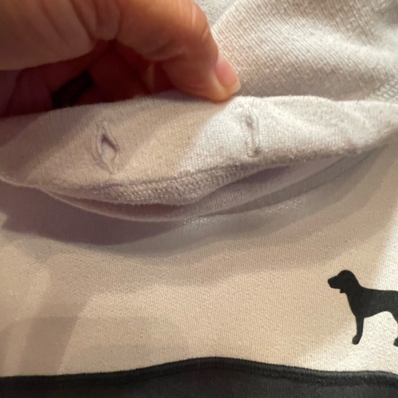 Pink Victoria Secrets Sweater Turtleneck Longsleeve Gray/White Size XS - Picture 4 of 9